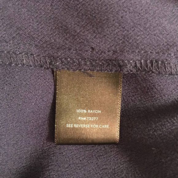 NWT Simply Vera Vera Wang Navy Long Sleeve Blouse - Picture 10 of 14
